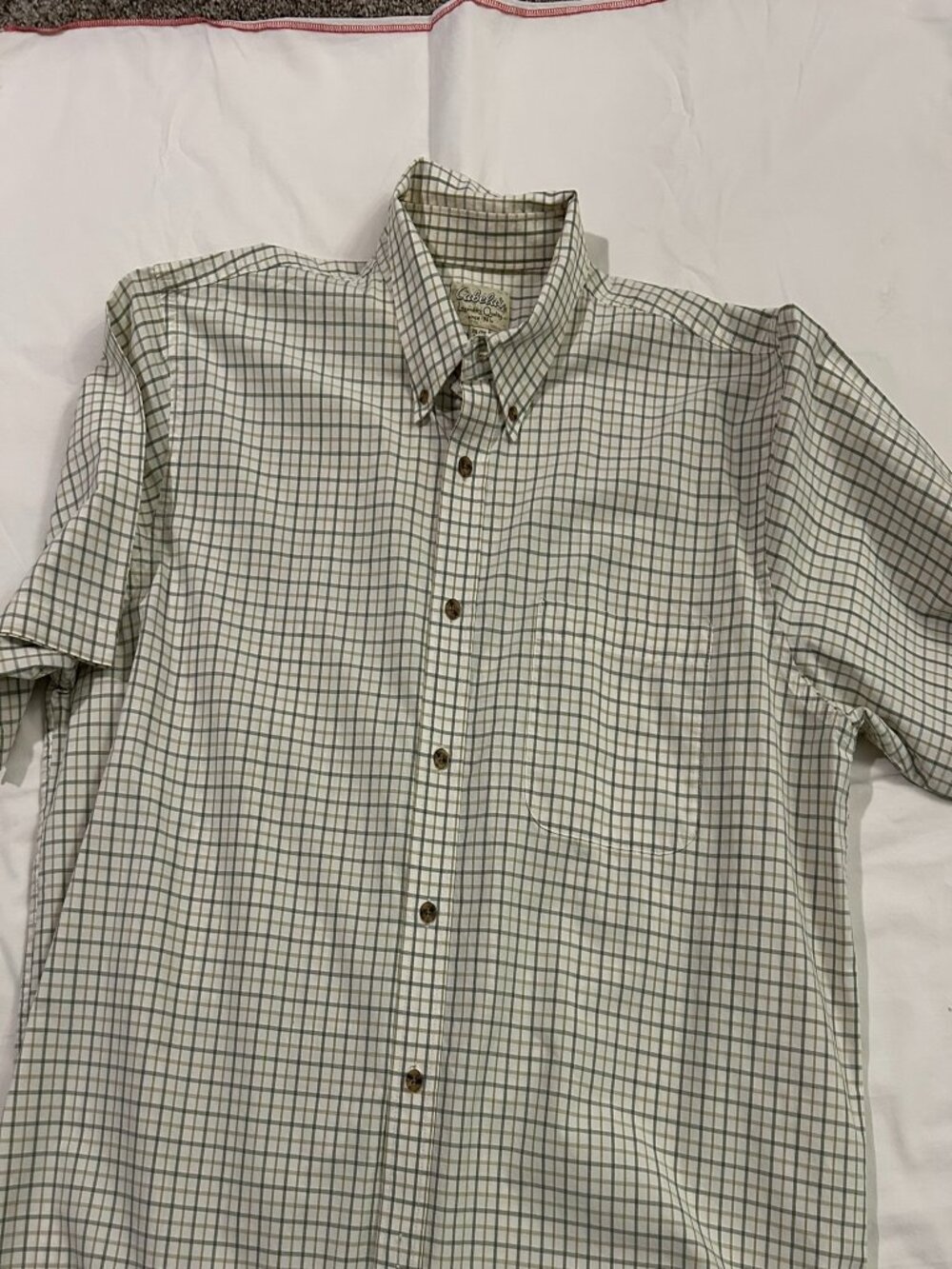 Men's cotton, button down the front shirt. 100% cotton